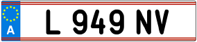 Trailer License Plate
